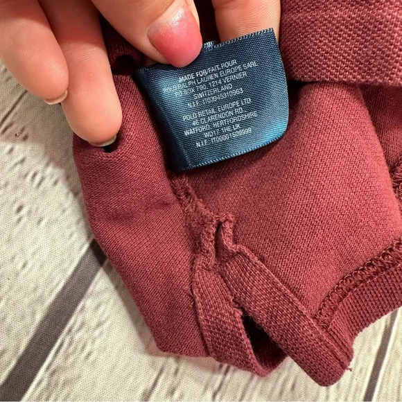 polo ralph lauren burgundy maroon polo shirt boys sz 6 texas A&M aggies - Picture 6 of 8